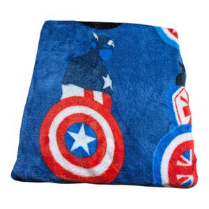 Marvel Captain America Plush Throw Blanket